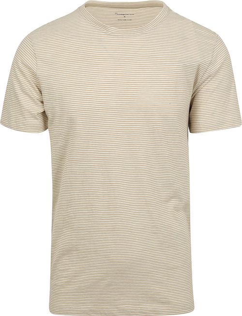 KnowledgeCotton Apparel T-shirt Stripes Beige Product