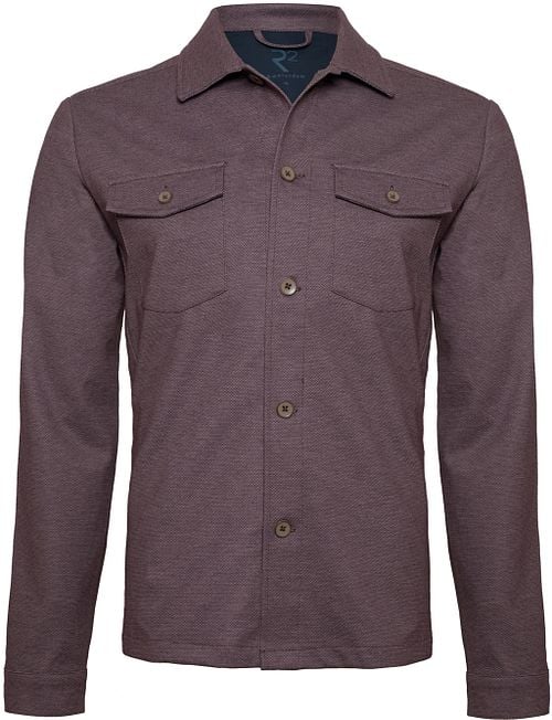 R2 Overshirt Melange Bordeaux