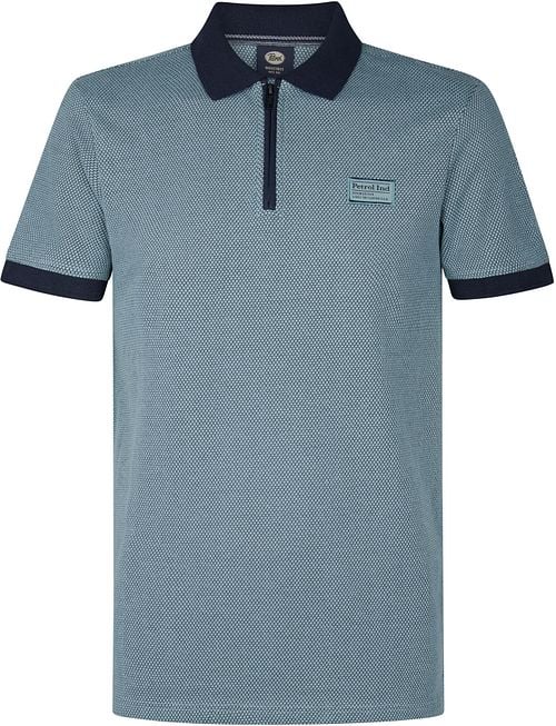 Petrol Half Zip Polo Keyline Ocean Blauw Product