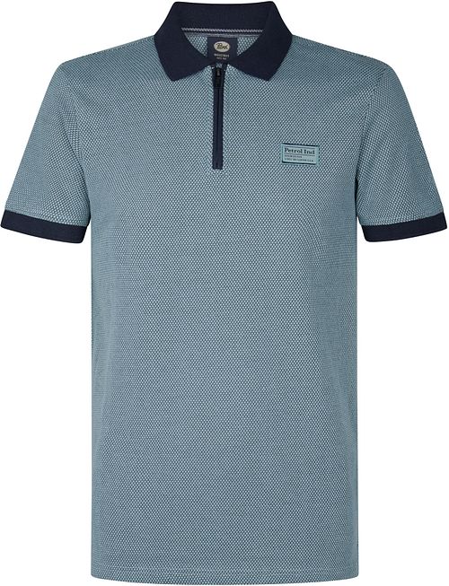 Petrol Half Zip Polo Shirt Keyline Ocean Blue Product