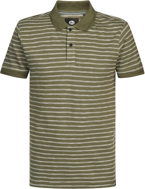 Petrol Polo Shirt Stripes Green Product