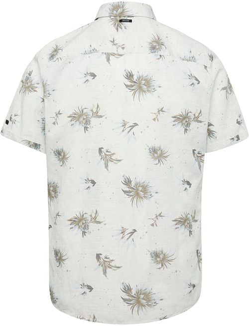 Vanguard Short Sleeves Overhemd Bloemen Ecru Product / Achterkant