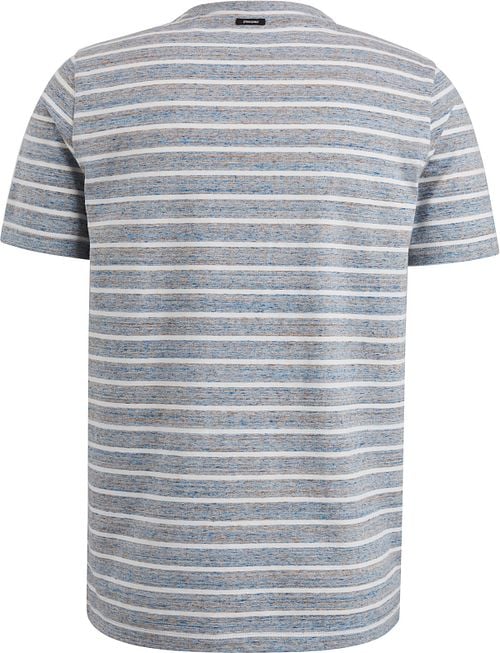 Vanguard T-Shirt Strepen Grijs Blauw Product / Achterkant
