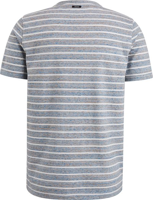 Vanguard T-Shirt Stripes Grey Blue Product / Achterkant