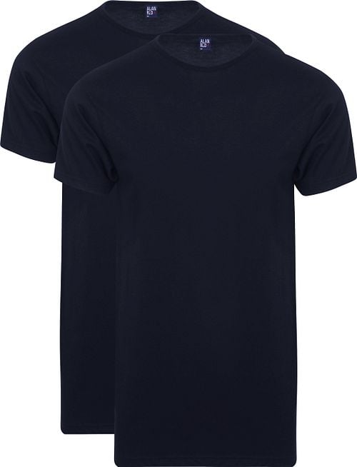 Alan Red Derby Extra Lang T-Shirt Navy (2-Pack) Product