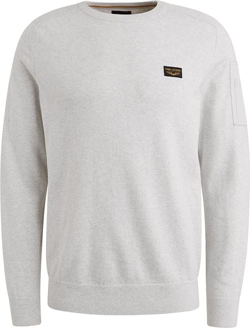 PME Legend American Classic Pullover Hellgrau Melange Product