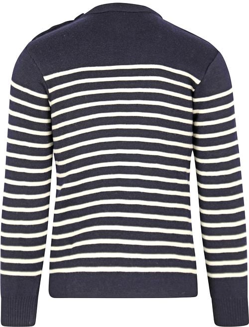 Armor-Lux Molène Trui Wol Strepen Navy Product / Achterkant