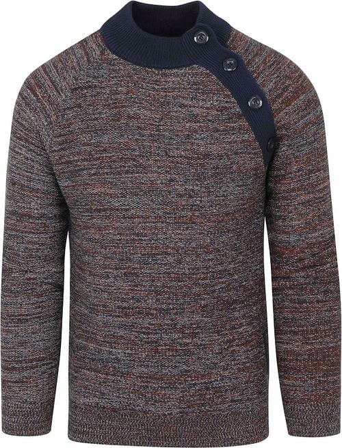 Blue Industry Sweater Melange Blue Product