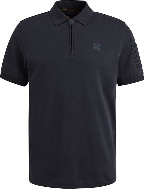 PME Legend Half-Zip Polo Shirt Interlock Navy Product