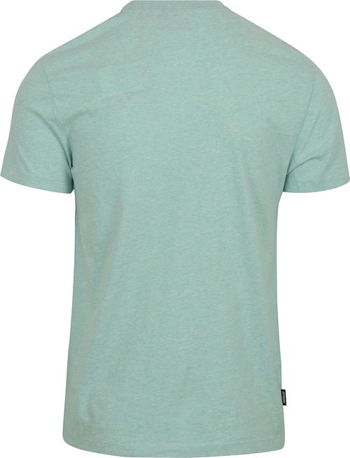 Superdry Classic T Shirt Melange Light Green Product / Achterkant