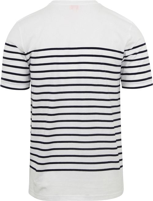 Armor-Lux Etel T-Shirt Stripes White Product / Achterkant