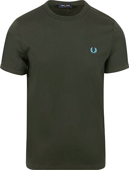 Fred Perry Ringer Shirt Green T61 Product