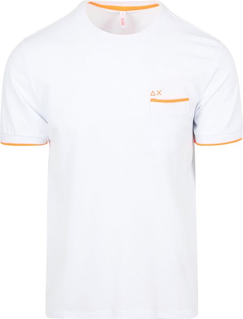 Sun68 Piqué T-Shirt Fluo Rayures Blanche Product
