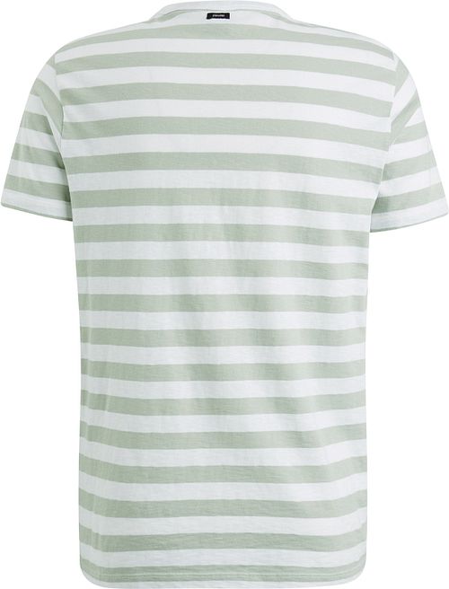 Vanguard T-Shirt Strepen Groen Product / Achterkant