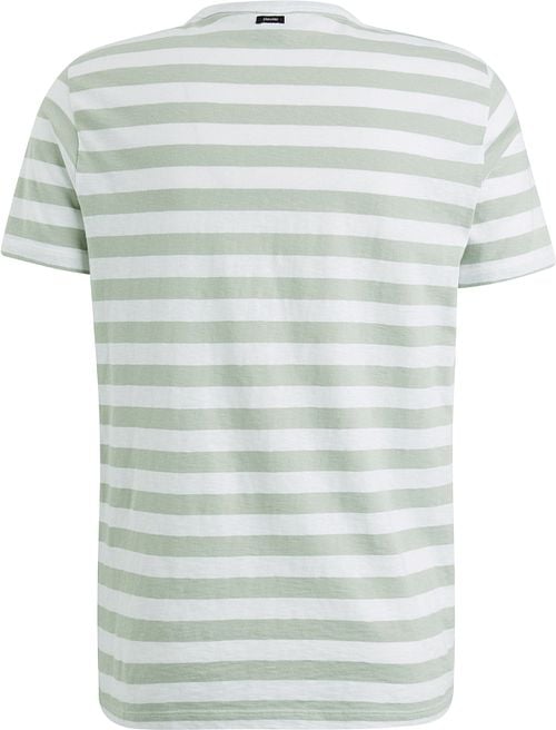 Vanguard T-Shirt Stripes Green Product / Achterkant