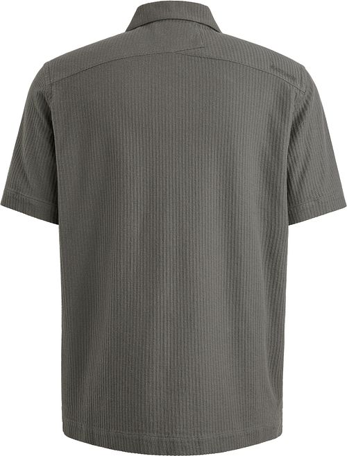 Chemise à manches courtes Cast Iron Jersey Structure Taupe Product / Achterkant