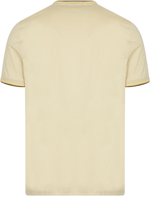 Fred Perry T-shirt Twin Tipped M1588 Beige Product / Achterkant