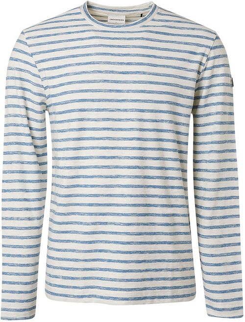 No Excess Langarm-T-Shirt Stripe Blau Product