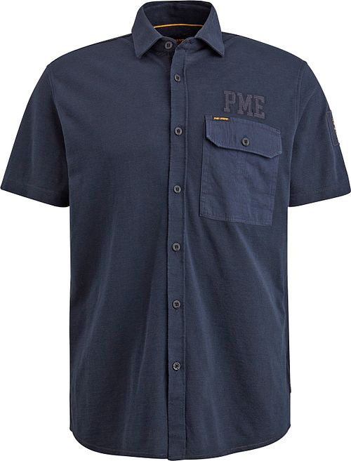 PME Legend Short Sleeve Shirt Jersey Piqué Navy Product