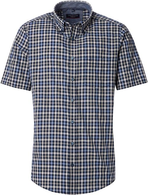 Casa Moda Short Sleeve Overhemd Ruiten Navy Product