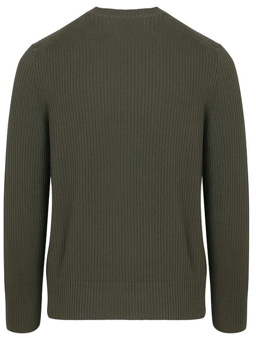 Marc O'Polo Pullover Ribbed Groen Product / Achterkant