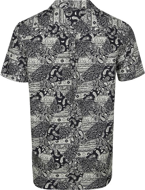 Anerkjendt Chemise Manches Courtes Akleo Noir Product / Achterkant