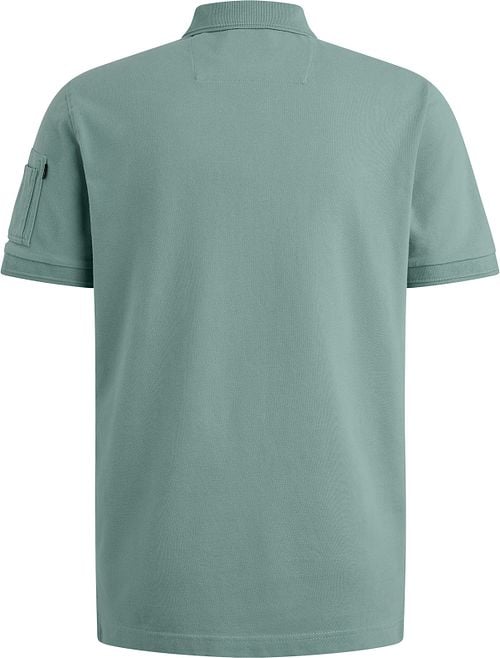 PME Legend Poloshirt Trackway Cameo Blau Product / Achterkant