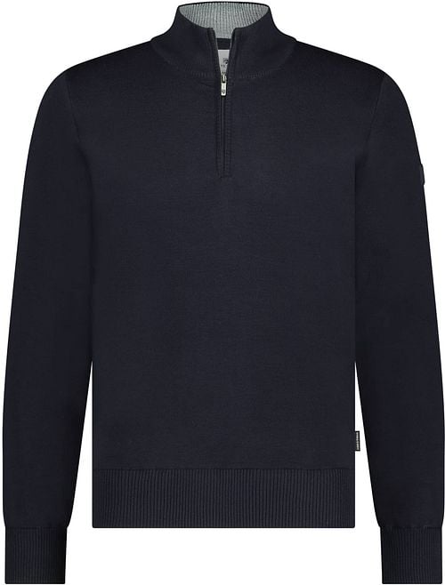 State Of Art Half Zip Pullover Wool Blend Navy Product