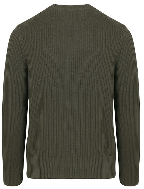 Marc O'Polo Pullover Ribbed Vert Product / Achterkant