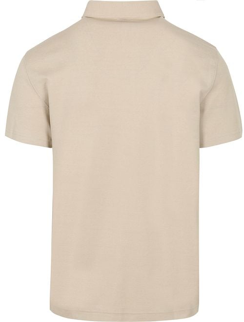 Profuomo Poloshirt Luxury Knitted Beige Product / Achterkant