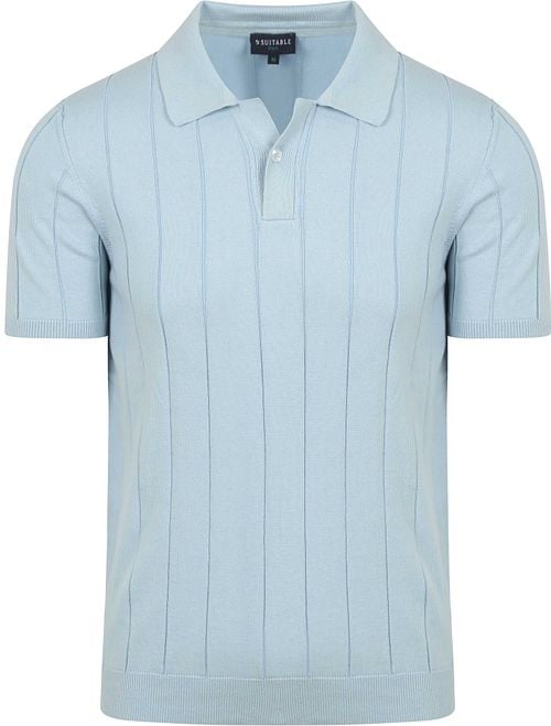 Suitable Respect Polo Shirt Drop Needle Light Blue Product