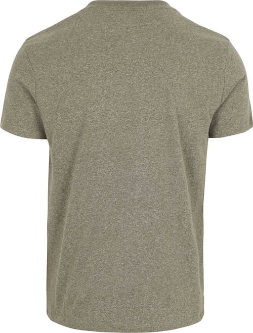 Superdry Classic T-Shirt Melange Olive Product / Achterkant