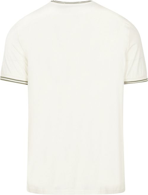 Fred Perry T-shirt Twin Tipped M1588 Blanc cassé Product / Achterkant