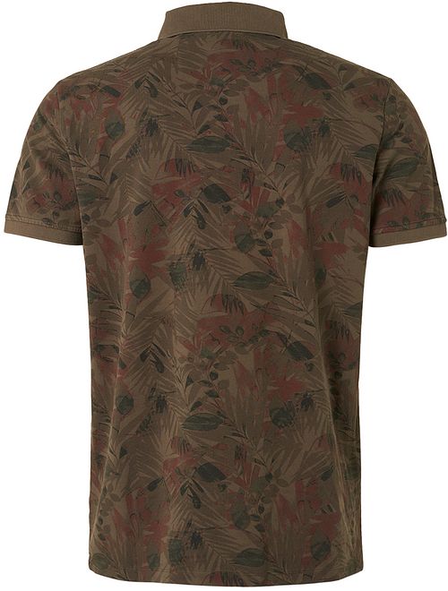 No Excess Polo Shirt Print Army Green Product / Achterkant