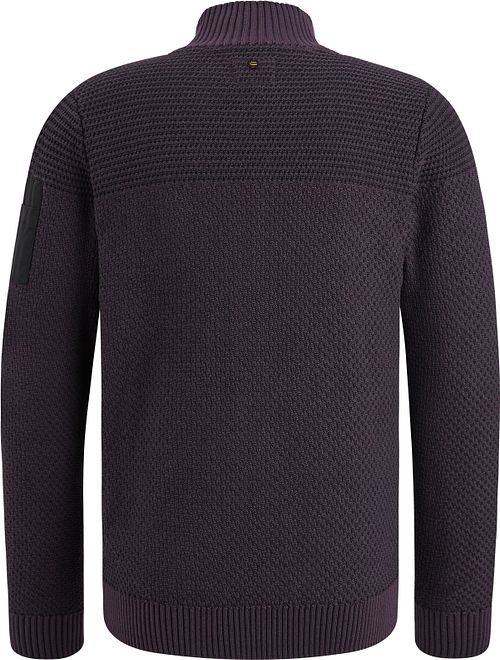 PME Legend Cardigan Knitted Structure Purple Product / Achterkant