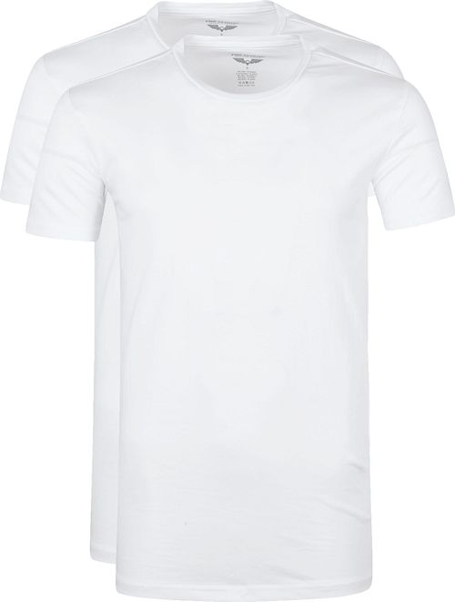PME Legend Basic T-Shirt 2er Pack O-Ausschnitt Weiß Product