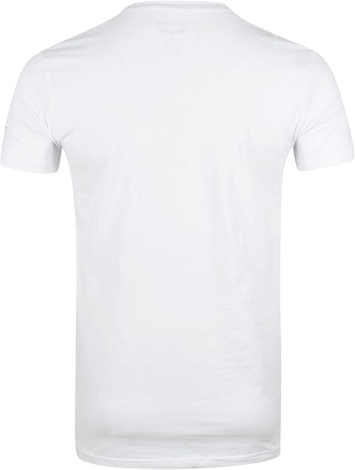PME Legend Basic T-Shirt 2er Pack O-Ausschnitt Weiß Product / Achterkant