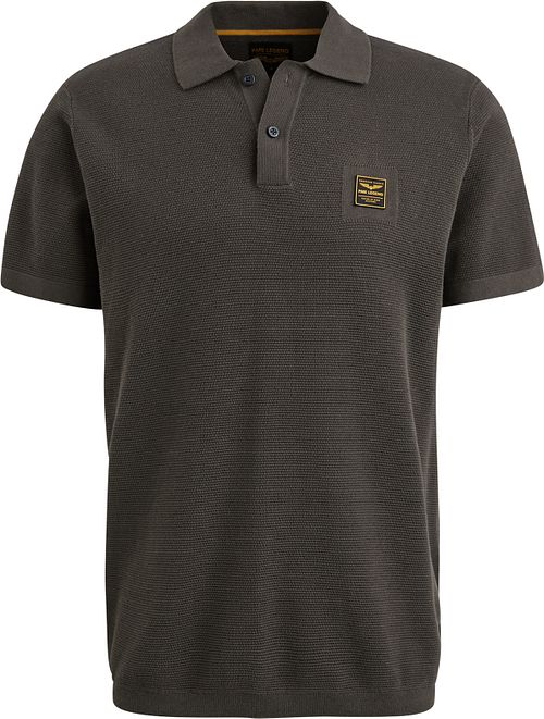 PME Legend Poloshirt Knitted Beluga Vert Product