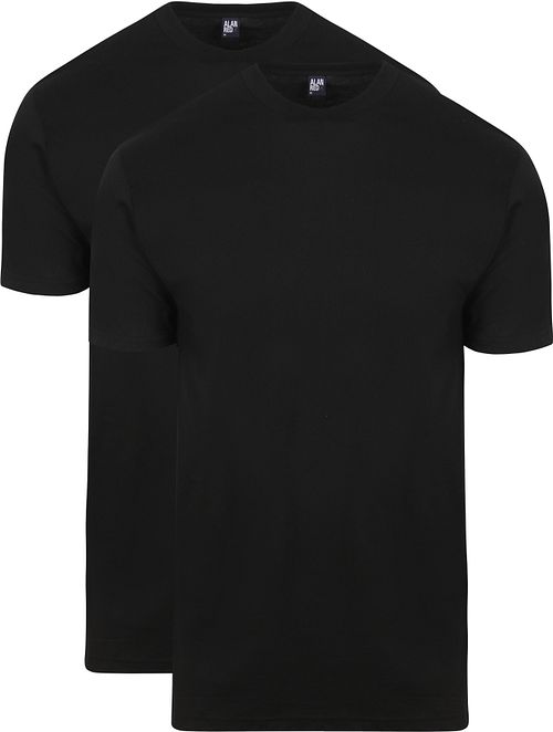 Alan Red T-shirt Virginia O-Neck Black 2-Pack Product