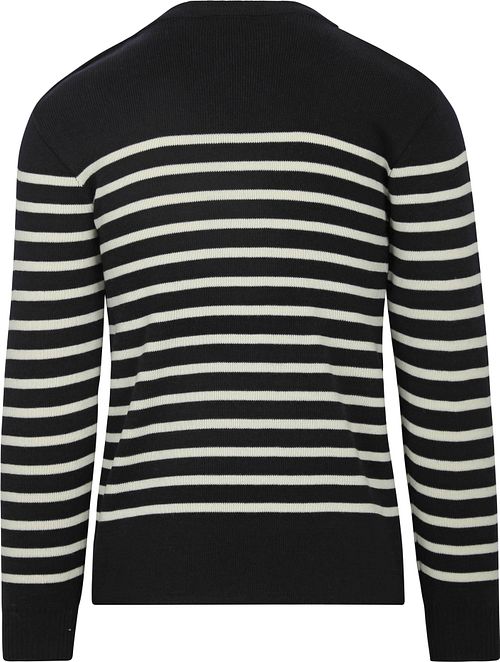 Armor-Lux Paimpol Sweater Wool Stripes Navy Product / Achterkant