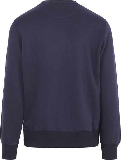 Gant Pullover Embossed Logo Navy Product / Achterkant