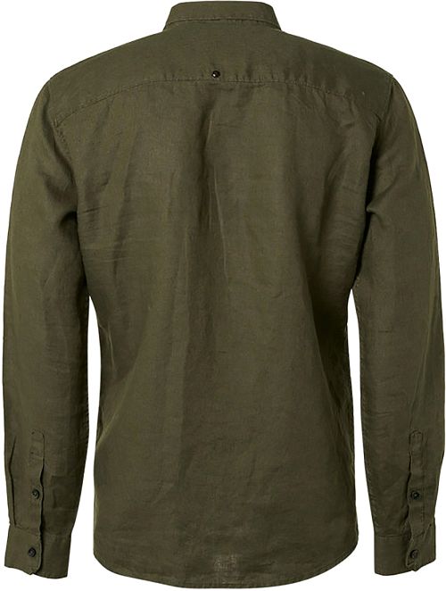 No Excess Shirt Solid Dark Green Product / Achterkant
