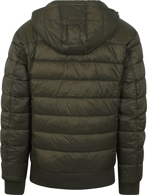 Lyle & Scott Baffle Jacket Dark Green Product / Achterkant