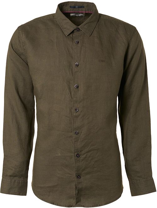 No Excess Shirt Linen Army Green Product