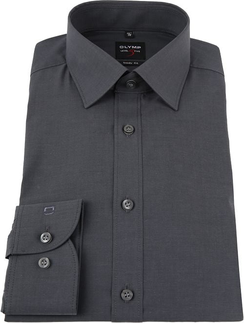 OLYMP Shirt Level 5 Body Fit Anthracite Product / Detail
