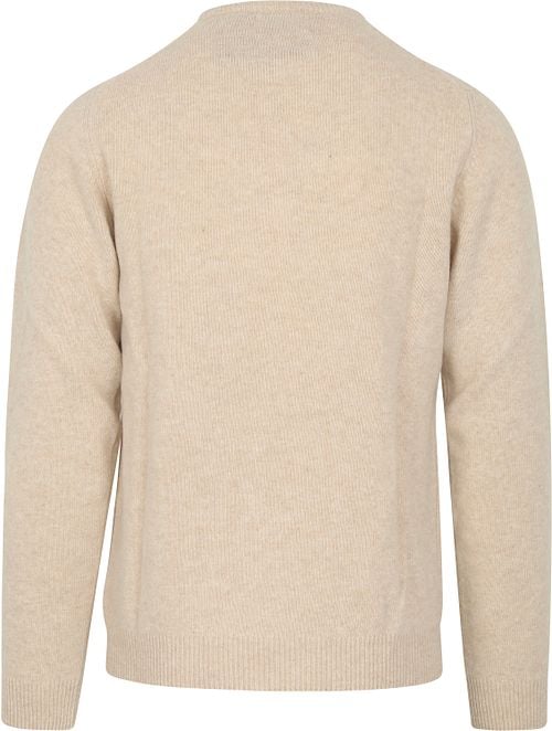 Suitable Pullover Wol O-Hals Beige Product / Achterkant