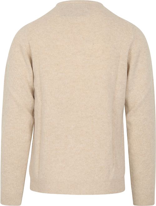 Suitable Pullover Wool O-Neck Beige Product / Achterkant