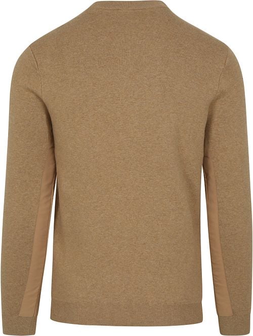 Blue Industry Sweater Beige Zipper Product / Achterkant
