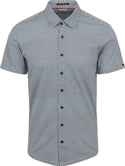 No Excess Shirt Light Blue Multicolour Print Product