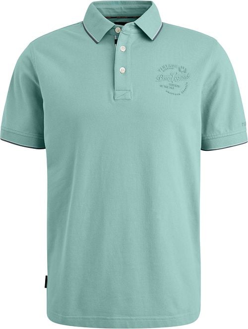 PME Legend Polo Shirt Piqué Logo Light Blue Product